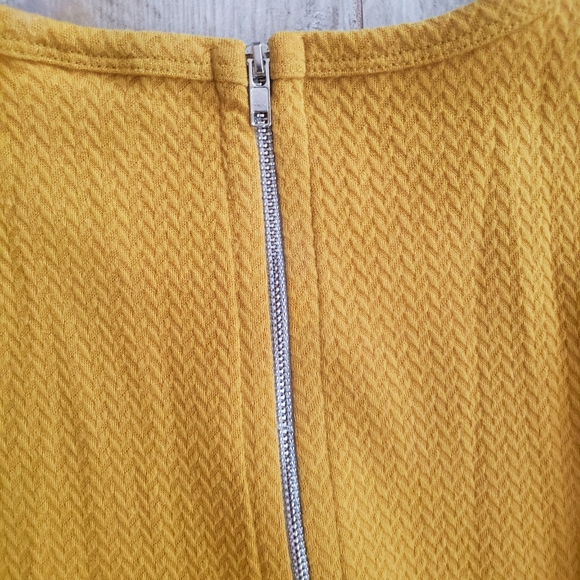 Lularoe Solid Mustard Amelia Dress - Picture 4 of 5